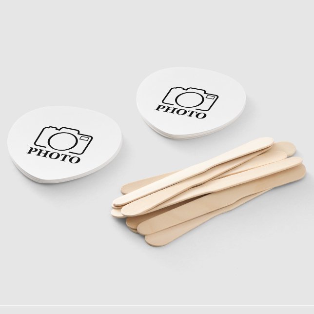 Fügen Sie Personalisiertes Foto Hochzeit Modernes  Fächer (Non-assembled)