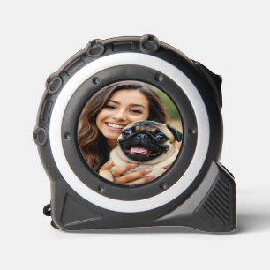 Fügen Sie Pug-Foto Personalize Anpassen hinzu Maßband