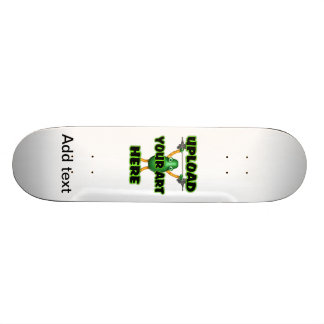 Fügen Sie Text diesem coolen Leopard Skateboard