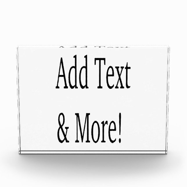 Fügen Sie Text & Mehr hinzu! Individualisieren Sie Fotoblock (Vorderseite)