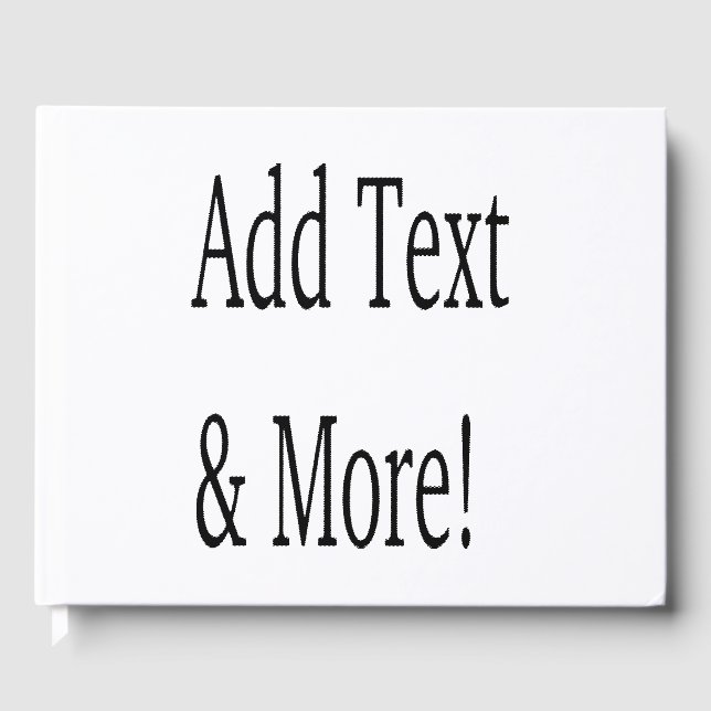 Fügen Sie Text & Mehr hinzu! Individualisieren Sie Gästebuch (Vorderseite)