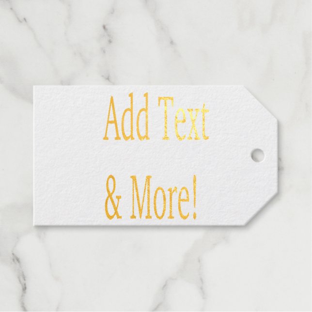 Fügen Sie Text & Mehr hinzu! Individualisieren Sie Geschenkanhänger (Vorderseite (Horizontal))