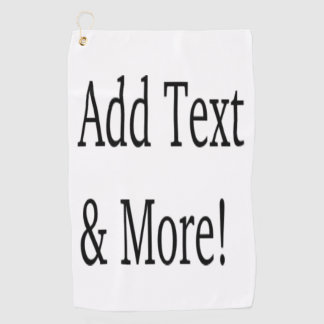 Fügen Sie Text & Mehr hinzu! Individualisieren Sie Golfhandtuch