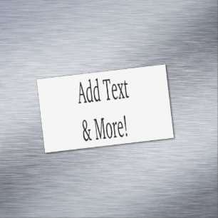 Fügen Sie Text & Mehr hinzu! Individualisieren Sie Magnetische Visitenkarte