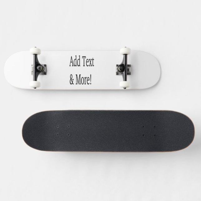 Fügen Sie Text & Mehr hinzu! Individualisieren Sie Skateboard (Horizontal)