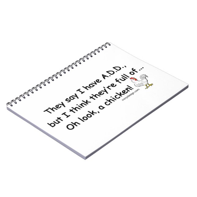 FÜGEN Sie voll von den Hühnern hinzu Notizblock (Linke Seite)