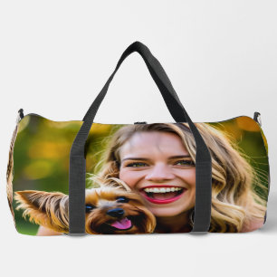 Fügen Sie Yorkshire Terrier-Foto Personalisieren Duffle Bag