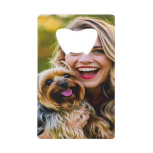 Fügen Sie Yorkshire Terrier-Foto Personalisieren Geldbeutel Flaschenöffner