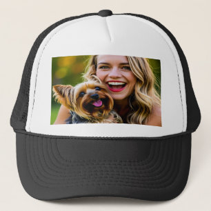 Fügen Sie Yorkshire Terrier-Foto Personalisieren Truckerkappe