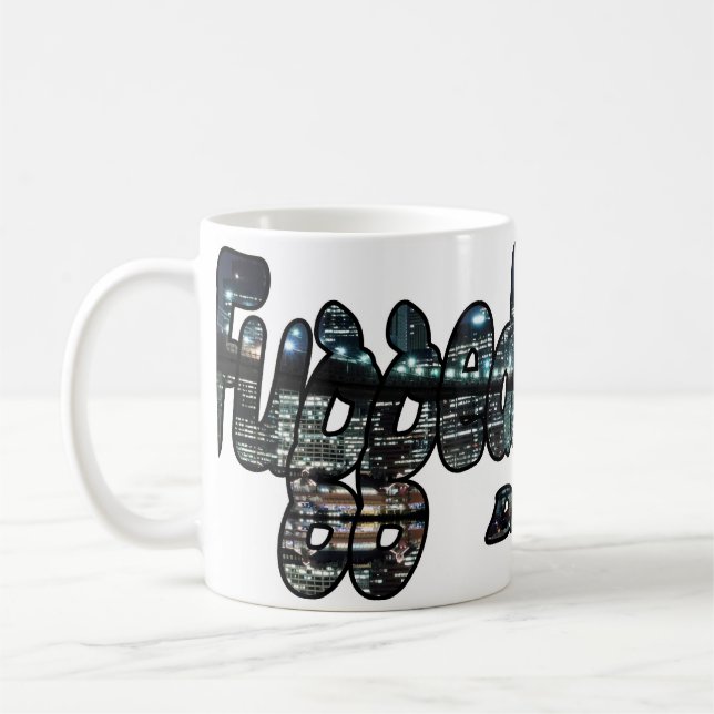 Fuggedaboutit- Brooklyn, NYC Kaffeetasse (Links)