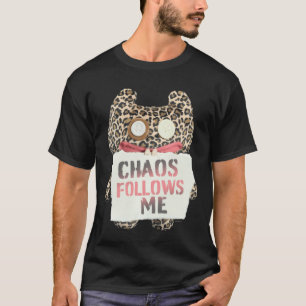 Fuggler Chaos folgt mir Tierprint-Monster-Pullover T-Shirt