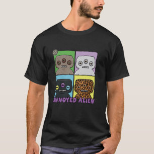 Fuggler Verärgerter Außerirdischer Braun Creme Sch T-Shirt