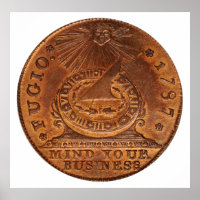 Fugio Cent kümmert sich um Ihr Geschäft Copper Pen