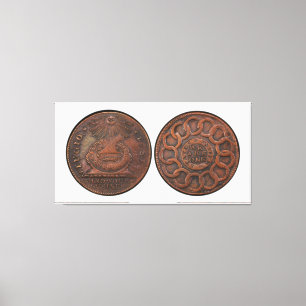 Fugio Cent-Verstand Ihre Geschäfts-Front und Leinwanddruck