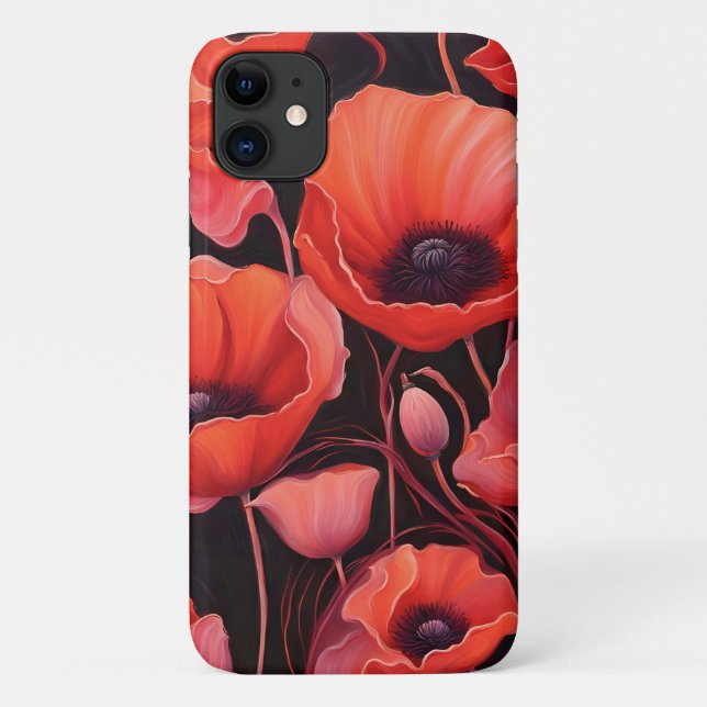 Fügt Blume auf dunklem Hintergrund ein Case-Mate iPhone Hülle (Rückseite)