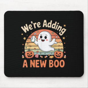 Fügte ein neues Boo Ghost Halloween Schwangere Ann Mousepad