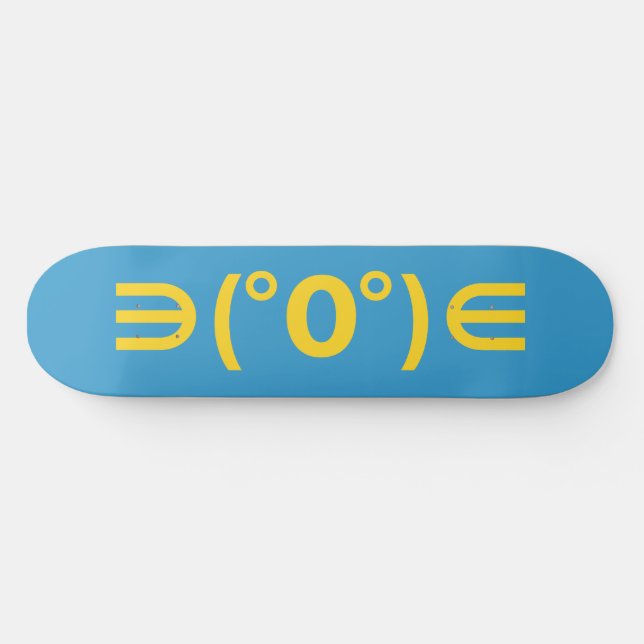 Fugu Kaomoji Japanese Emoticon Skateboard (Horizontal)