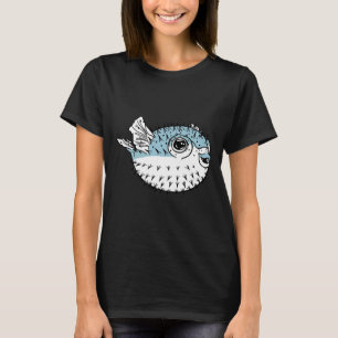 Fugu Niedlich Deadadly Porcupinefish Puffer Fisch T-Shirt