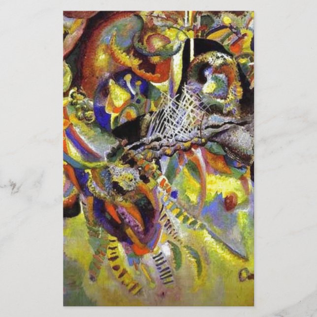 Fugue Abstrakte Malerei von Kandinsky Briefpapier (Vorderseite)