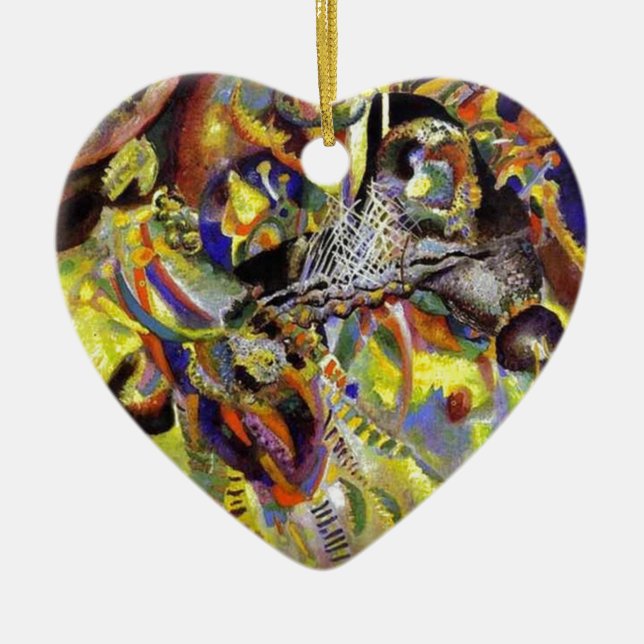 Fugue Abstrakte Malerei von Kandinsky Keramikornament (Vorne)