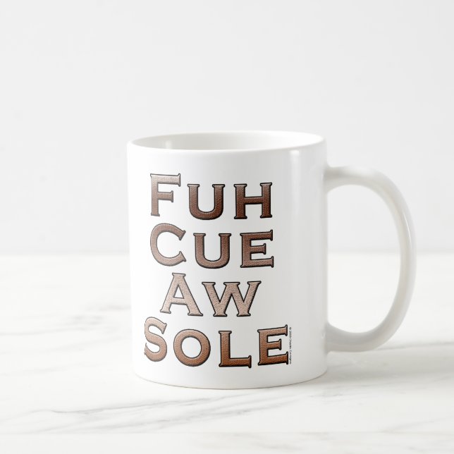 Fuh Stichwort-Aw-Sohle Tasse (Rechts)