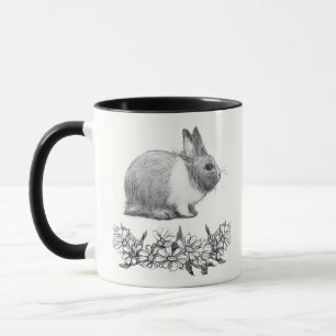 Fühl das Kaninchen. Stift zeichnend einfarbig Tasse