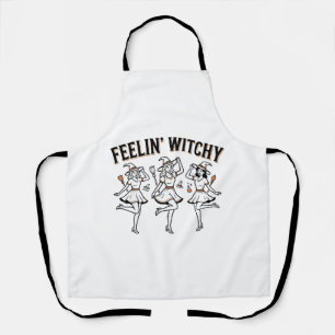 Fühl dich verhext Retro Halloween Hexen Schürze
