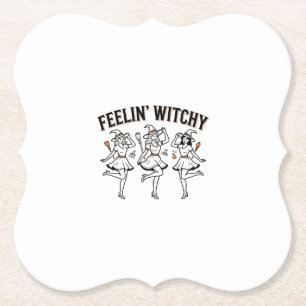 Fühl dich verhext Retro Halloween Hexen Untersetzer