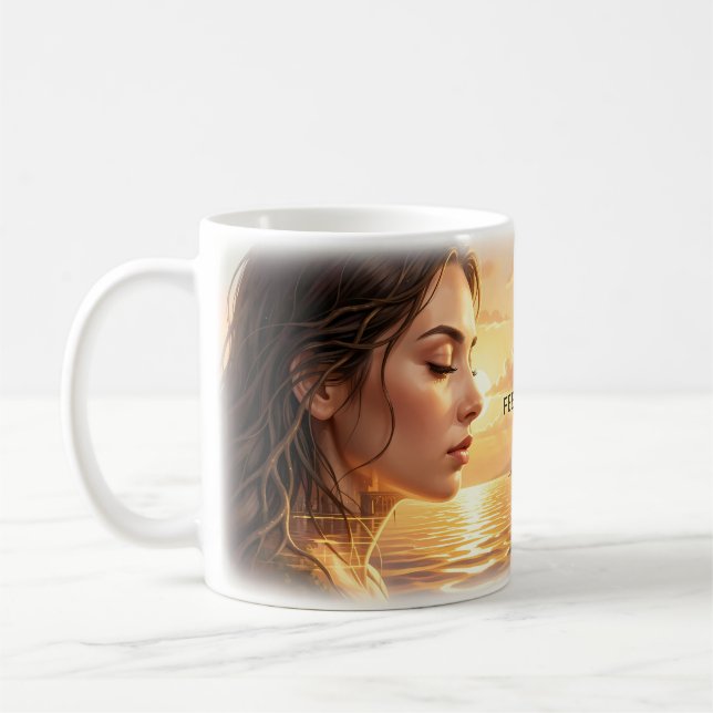 🌅 Fühle das Licht Serene Dawn Tasse (Links)