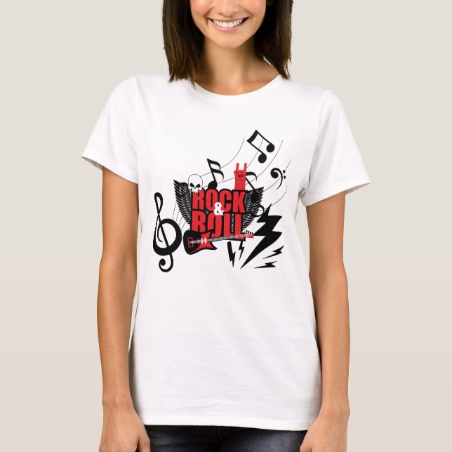 Fühle den Lärm: Der ultimative Rock & Roll T-Shirt (Vorderseite)