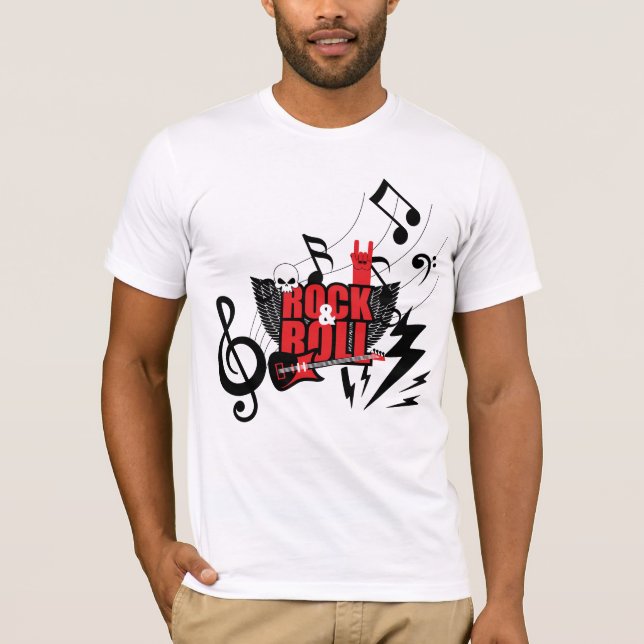 Fühle den Lärm: Der ultimative Rock & Roll T-Shirt (Vorderseite)