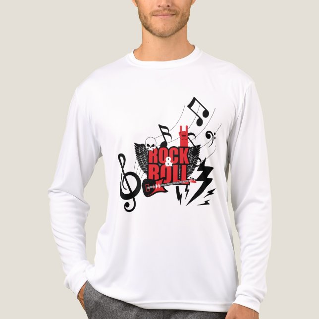 Fühle den Lärm: Der ultimative Rock & Roll Tri-Blend Shirt (Vorderseite)