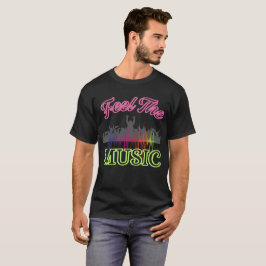 Fühle die Musik – Lebendiges Party-Publikum T-Shir T-Shirt