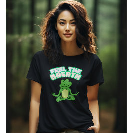 Fühlen Sie den Atem inspirierendes Yoga Pose Tshir T-Shirt