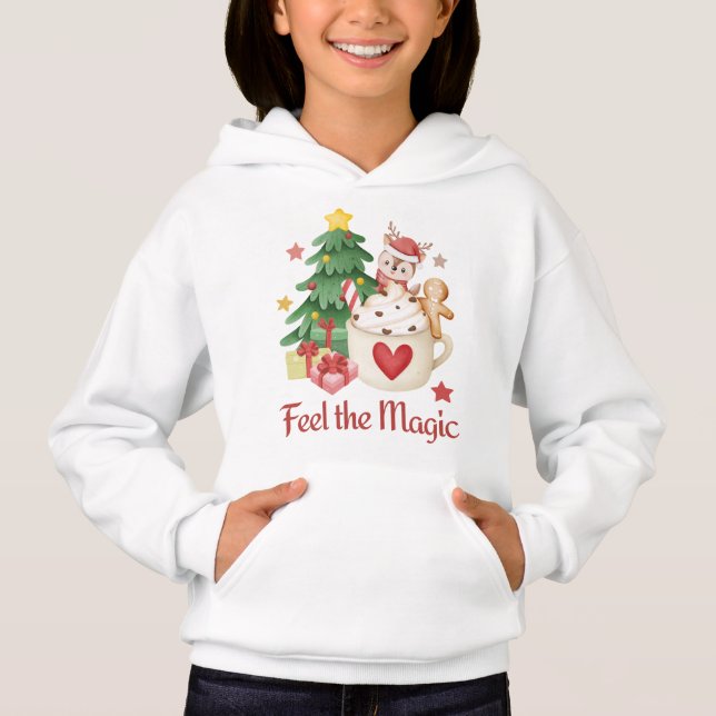 Fühlen Sie den magischen Weihnachtsmann Hoodie (Vorderseite)
