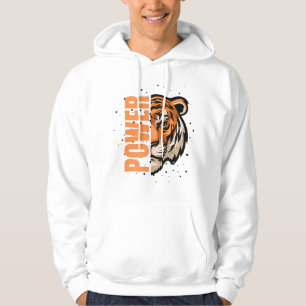 Fühlen Sie den Power - Fettdruck Tiger Graphic, da Hoodie