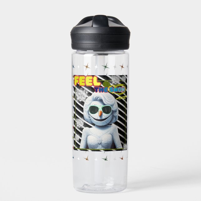 Fühlen Sie den Schnee Trinkflasche (Vorderseite)