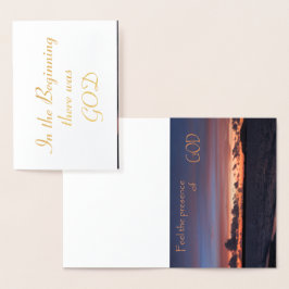 Fühlen Sie die Gegenwart von GOD Folienkarte