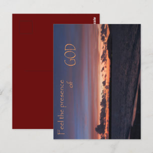 Fühlen Sie die Gegenwart von GOD Postkarte