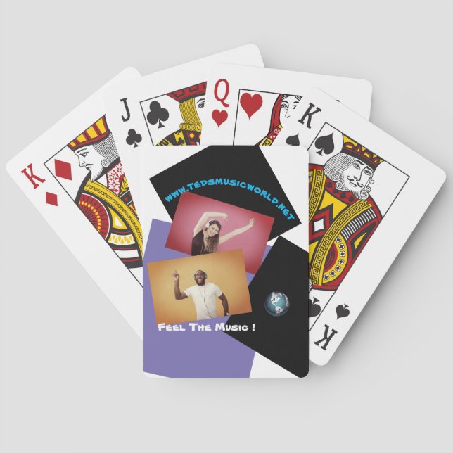 Fühlen Sie die Musik Spielkarten (Rückseite)