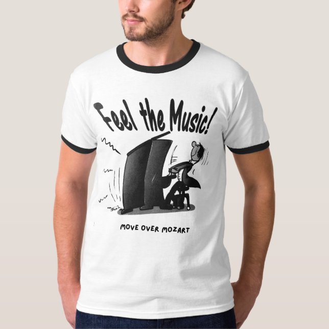 Fühlen Sie die Musik T-Shirt (Vorderseite)