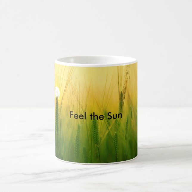 Fühlen Sie die Sonne durch Schaufenster Tasse (Mittel)
