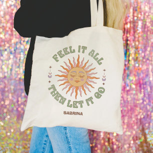 Fühlen Sie es alles Personalisierte Boho Inspirati Tragetasche