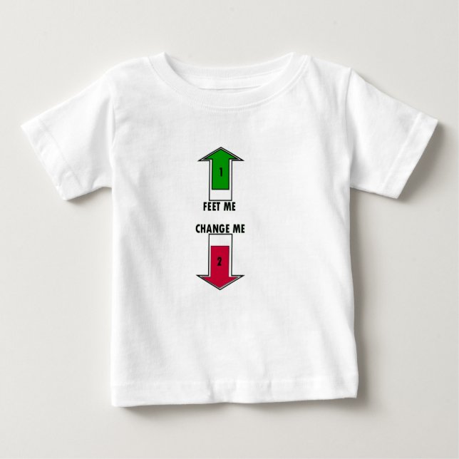FÜHLEN SIE MICH.ÄNDERN SIE MICH BABY SHIRT (Vorderseite)