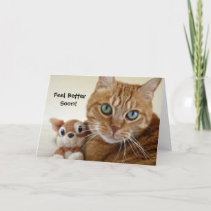Fühlen Sie sich bald besser! Kinder bekommen gute  Karte