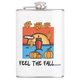 Fühlen Sie sich die Herbstsaison Vibes Flachmann