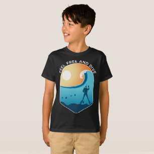 Fühlen Sie sich frei und tauchen Sie Taucher Free T-Shirt