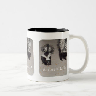 Fühlen Sie sich glücklich? Zweifarbige Tasse