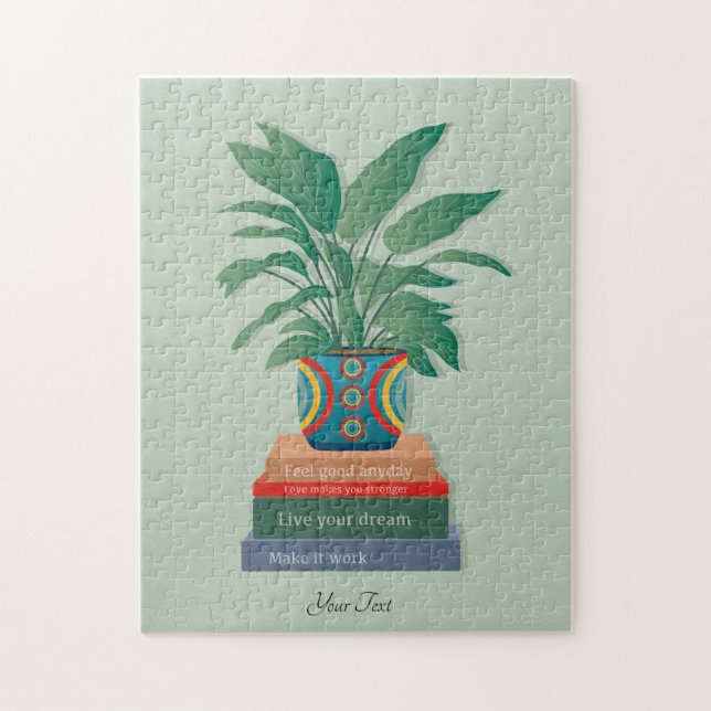 Fühlen Sie sich gut Anyday Inspiration Word Art Puzzle (Vertikal)