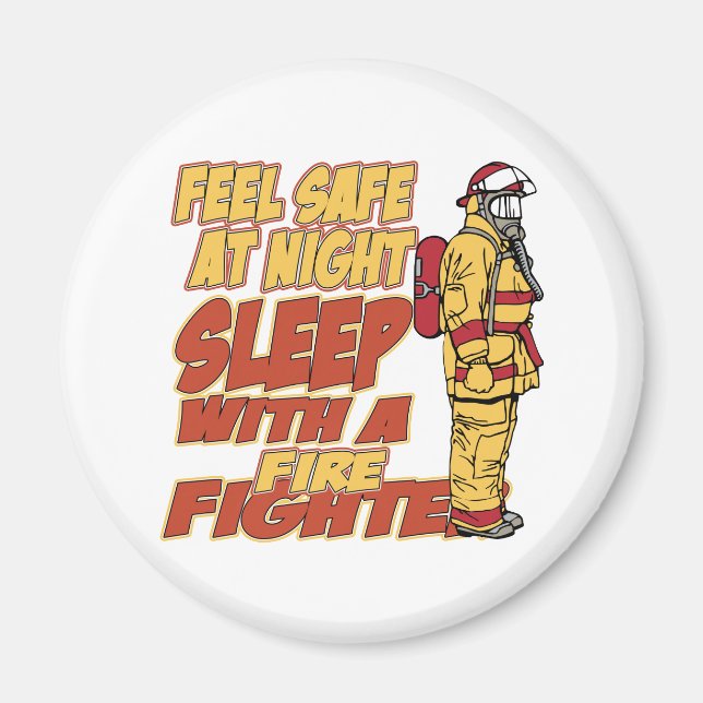 Fühlen Sie sich sicher, schlafen Sie mit einem Feu Magnet (Vorne)